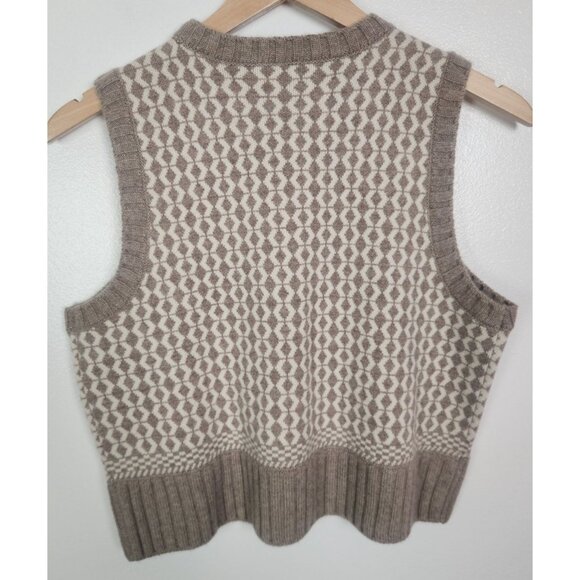 Not Monday Women's Sz. XS Wool & Cashmere Gillian Sweater Vest - Picture 5 of 6